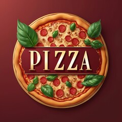 delicious pizza logo