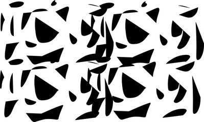 Abstract zebra pattern background. Vector illustration.. Seamless abstract pattern with chaotic wave ornament.