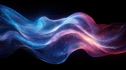 Fototapeta premium Abstract flowing waves of light (1)