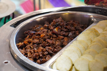 Traditional Indonesian dish, captured on March 12, 2025. A flavorful combination of rich spices and fresh ingredients, showcasing Indonesia’s authentic culinary heritage