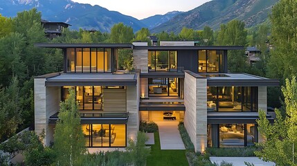 Mountain Modern Home Twilight Aspen
