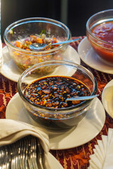 Traditional Indonesian dish, captured on March 12, 2025. A flavorful combination of rich spices and fresh ingredients, showcasing Indonesia’s authentic culinary heritage