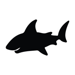 Fototapeta premium shark silhouette