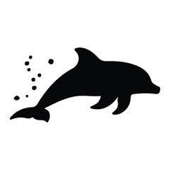 Fototapeta premium dolphin silhouette