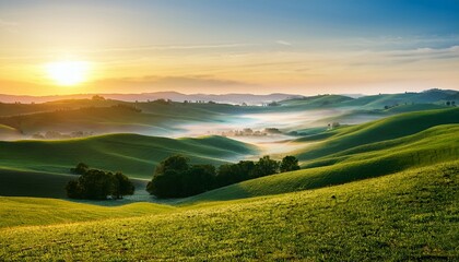 Fototapeta premium sunrise over the mountains