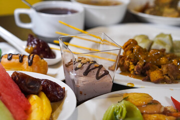 Traditional Ramadan cookies, captured on March 12, 2025. Sweet and delicate treats, perfect for...