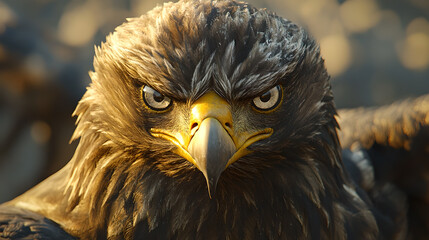 Close - up of a Fierce Eagle