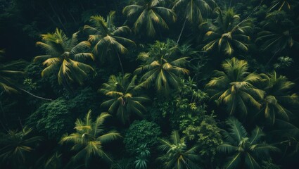 Fototapeta premium Aerial view of tropical jungle.