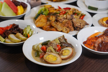 Traditional Indonesian dish, captured on March 12, 2025. A flavorful combination of rich spices and fresh ingredients, showcasing Indonesia’s authentic culinary heritage
