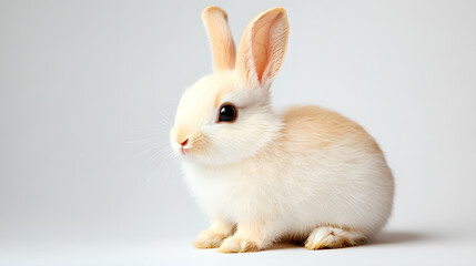 Obraz premium Cute White Rabbit