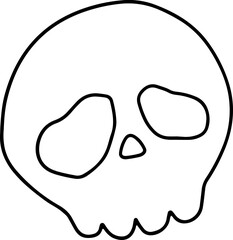 skull doodle