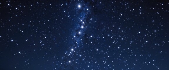 Fototapeta premium Night sky filled with stars.