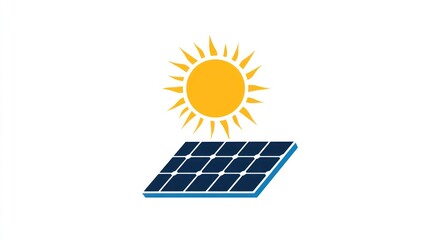 Sun shining on solar panel; clean energy (1)