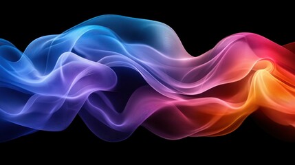 Obraz premium Abstract vibrant flowing colors (2)