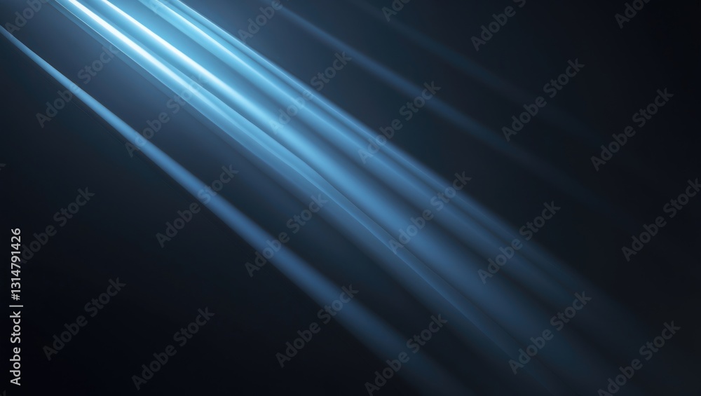 Poster rays of light separated on a black background for overlay designs.