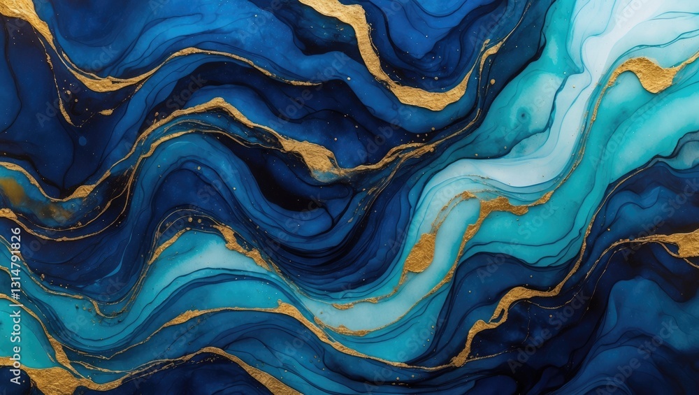 Poster alcohol ink colors that are translucent create an abstract multicolored marble texture background. t