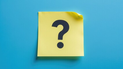 question marks on reminder tickets set against a background