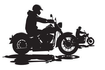 "Enigmatic Ride: Bike Silhouette Artistry"
