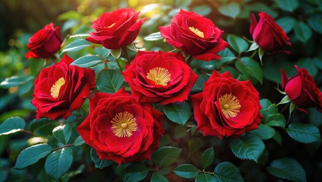 Vibrant Red Roses