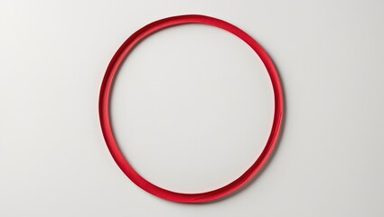 red circular highlighter on white background