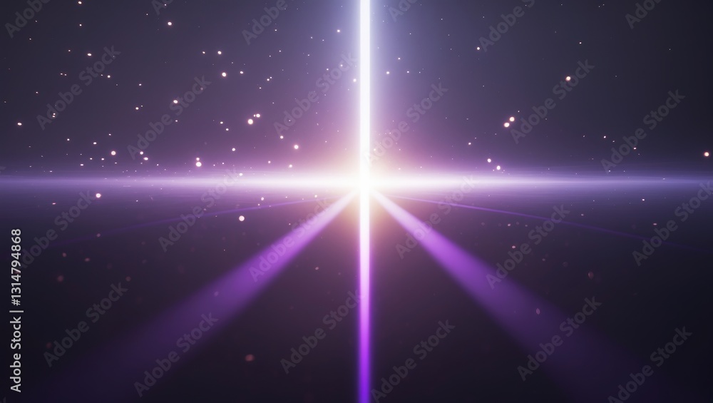 Aufkleber lens flare effect captured in studio on background. simple to incorporate as overlay or screen filte
