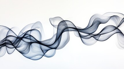 Obraz premium Abstract Expressionism Art: Flowing Lines Capturing the Essence of Emotion and Movement