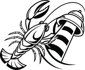 black and white cartoon spider