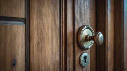 Fototapeta premium Old image name: Antique wooden door of the room