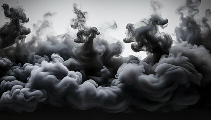 smoke on black background