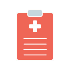 Fototapeta premium Icon a prescription, isolated against a clean background.