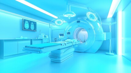 Ct scan medical equipment in sarut high-tech surgical suite