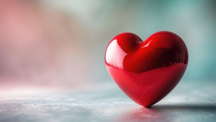 Fototapeta premium red heart symbolizing love or health