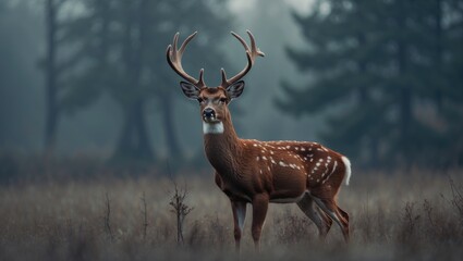 Deer in their natural habitat.