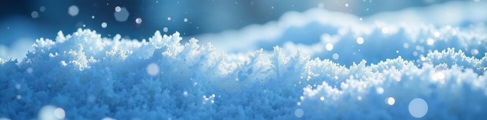 Background of glistening snow covered ice with shimmering details, shimmering, frosty, sparkling