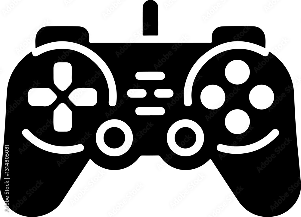 Poster game joystick vector. gamepad new generation of console
