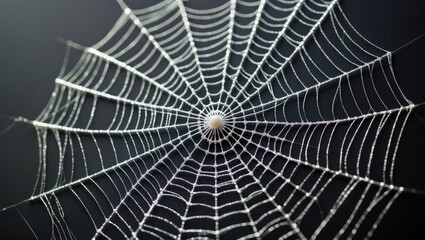 Fototapeta premium Spooky and frightening spider web for Halloween.