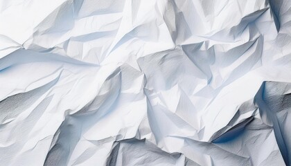 Obraz premium Crumpled paper texture illustrating nuances of light and shadow in a minimalist setting
