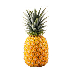 Fototapeta premium Pineapple fruit isolated on transparent background
