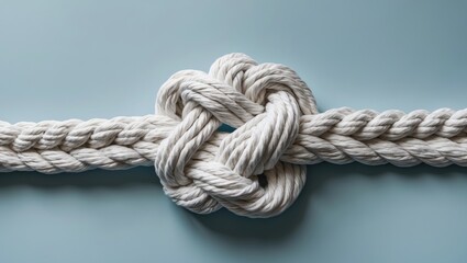 A second turn follows the first to form a large stopper knot.