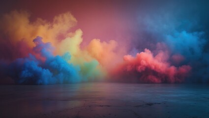 Obraz premium Techno-colorful gradients in the background.