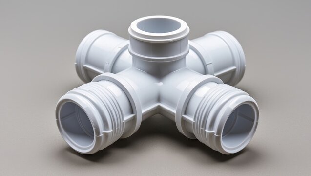 Durable PVC Y-Joint Pipe Fitting with Clean-Out Cap, Side Door Bend, White PVC Y-Shape Connector for Plumbing Systems