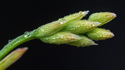 Dew-Kissed Flower Bud: A Macro Photography Masterpiece