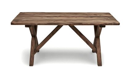 Fototapeta premium A wooden table with a cross design on it