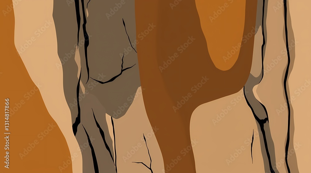Poster abstract earth tones texture: an artistic abstract background texture featuring a blend of earth ton