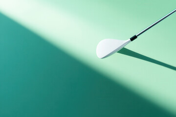 Golf swing action indoor space photography minimalist environment close-up view sports concept
