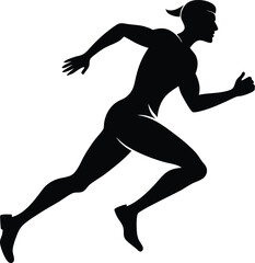 Running Men Silhouette Vector File