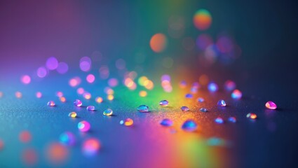 Colorful blurred rainbow crystal light leaks on the background. Defocused abstract multicolored retro film lens flare bokeh analog photo overlay or screen filter effect. Glow vintage prism colors.