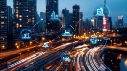 Obraz premium Optimizing alternative energy systems in urban environments