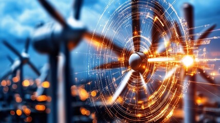 Obraz premium Harnessing alternative energy smart grid innovations for tomorrow