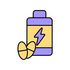 Icon a vitamin, isolated against a clean background.